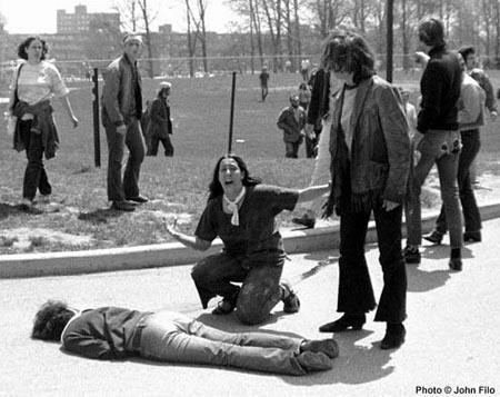 Mary Vecchio grieving over slain student, Kent State, May 4, 1970<br/>
