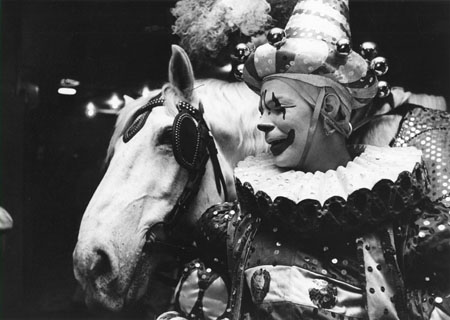 Clown George Barnaby and partner, Ringling Brothers, New York, 1952