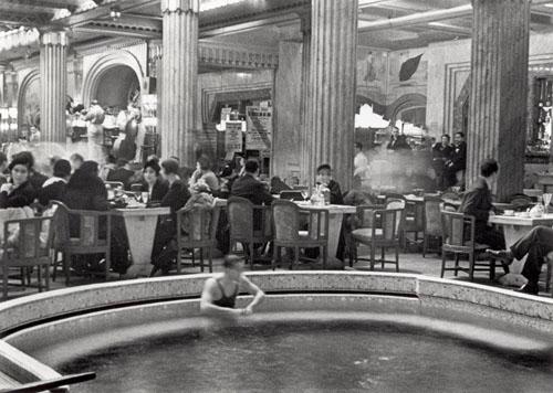 Swimming Pool in Cafe in Paris Hotel, 1932<br/>