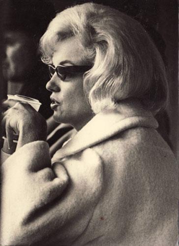 Photo: Marilyn Monroe at a New York Yankees baseball game, Yankee Stadium, c. 1954 Vintage Gelatin Silver Print #1184