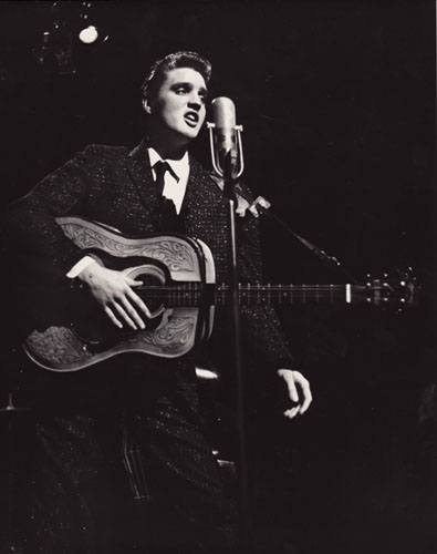Elvis Presley performing