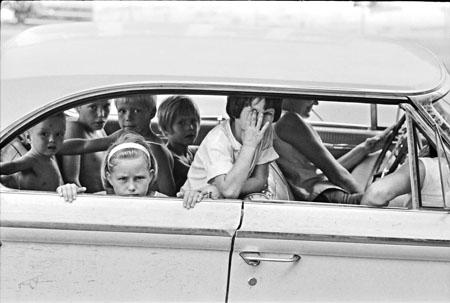 Young White children on the day of James Chaney's Funeral, Neshoba County, Mississippi, August, 1964<br/>