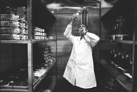 Jonas Salk in his lab, 1963<br/>