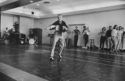Fred Astaire rehearsing for his TV show, 1960