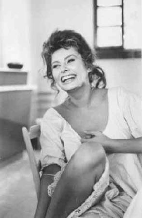 Sophia Loren on the set of "Madame", 1961 