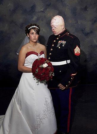 Marine Wedding, 2006 - by Nina Berman Archival Pigment Print