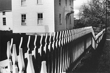 Photo: Shaker Village Fence, Sabbathday Lake, Maine, 1966 Gelatin Silver print #1409