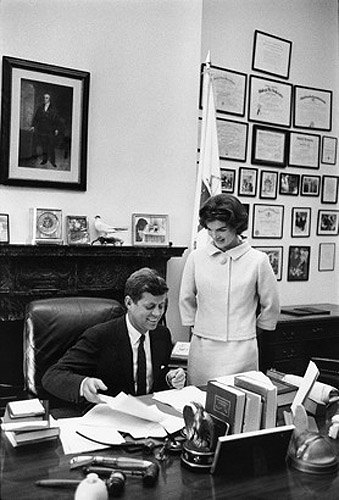 The Kennedys in John's Senate office