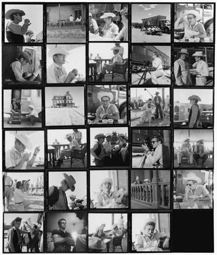 Sid Avery James Dean Contact Sheet from "Giant" 