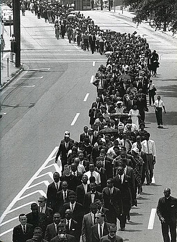 In a Show of Support that Brought Together Different Factions of the Movement, Civil Rights Leaders Joined the Funeral  Procession for Medgar Evers, Mississippi, 1963