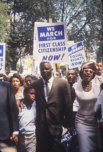 Jackie Robinson, March on Washington, 1963<br/>