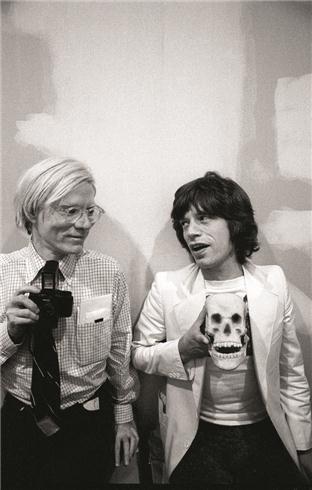 Andy Warhol and Mick Jagger<br/>