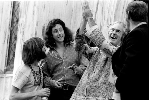 Timothy Leary, Arlo Guthrie on Set of Alice's Restaurant, Massachusetts, 1968<br/>
