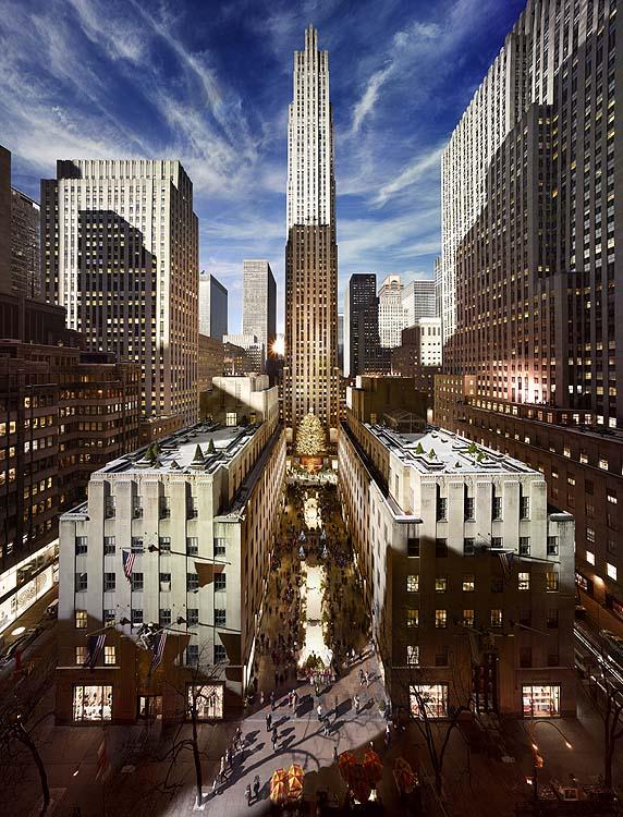 Rockefeller Center, Day To Night<br/>Please contact Gallery for sizes<br/>