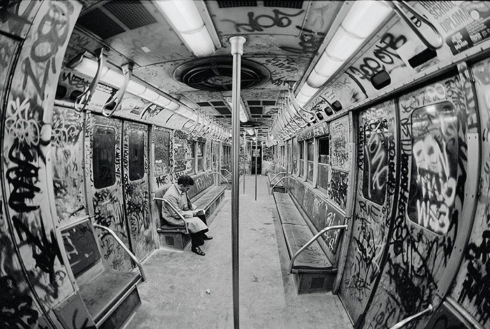 Subway Fears, NYC, 1985