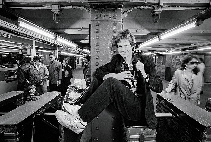 Dana Carvey, NYC subway, 1992