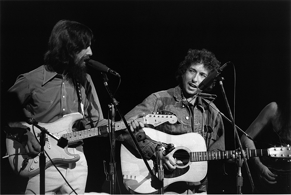 George Harrison and Bob Dylan, Concert for Bangladesh, NY, 1971
