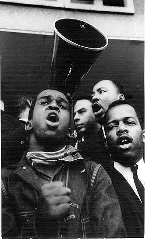 MLK, Andrew Young, John Lewis, Selma, 1965<br/>