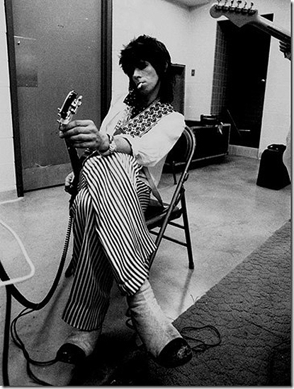 Keith Richards backstage c1970s