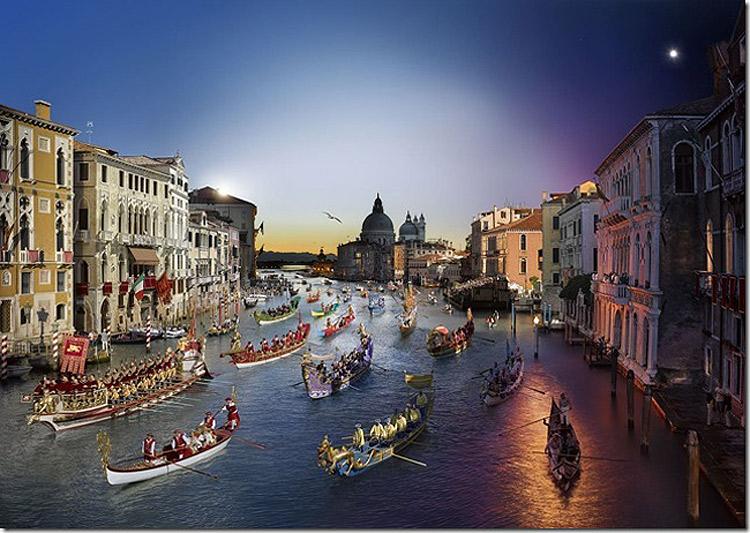 Regatta Story, Venice, Day To Night, 2015<br/>Please contact Gallery for sizes<br/>