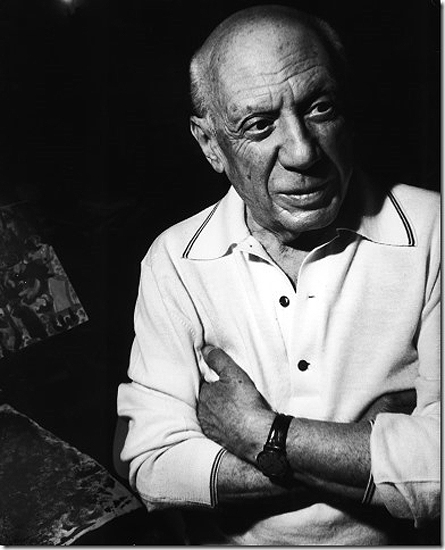 Gijon Mili - Portrait of Pablo Picasso at home, Mougins, France, 1967