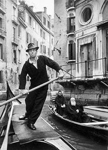 Gondolas, Venice, Italy, 1947