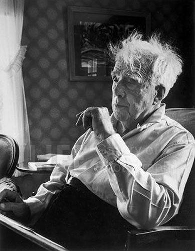 Robert Frost, Ripton, Vermont, 1955<br/>