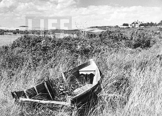 Abandoned boat, Menemsha Harbor, Martha's Vineyard, 1960