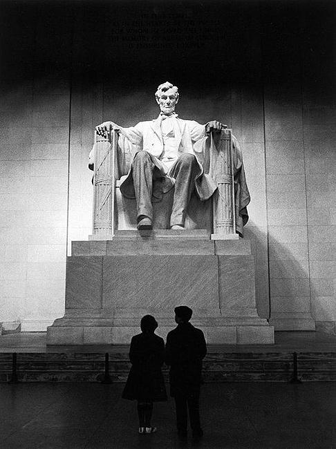 Young Americans at Lincoln Memorial, Washington, DC<br/>