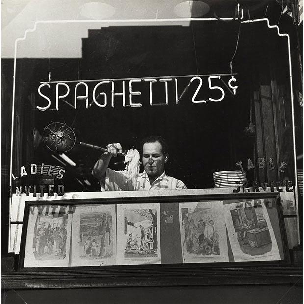 Spaghetti, 25 Cents, New York, 1945<br/>