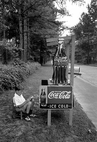 Little Boy selling Coca-Cola at Roadside, Atlanta. Georgia, 1936 Gelatin Silver print