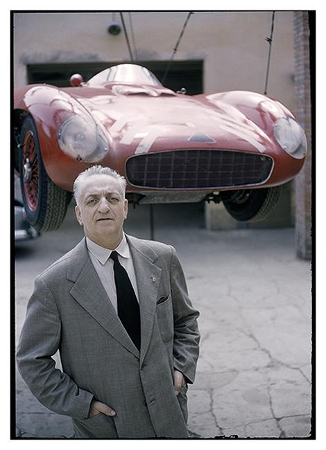 Enzo Ferrari. Modena, Italy 1955<br/>