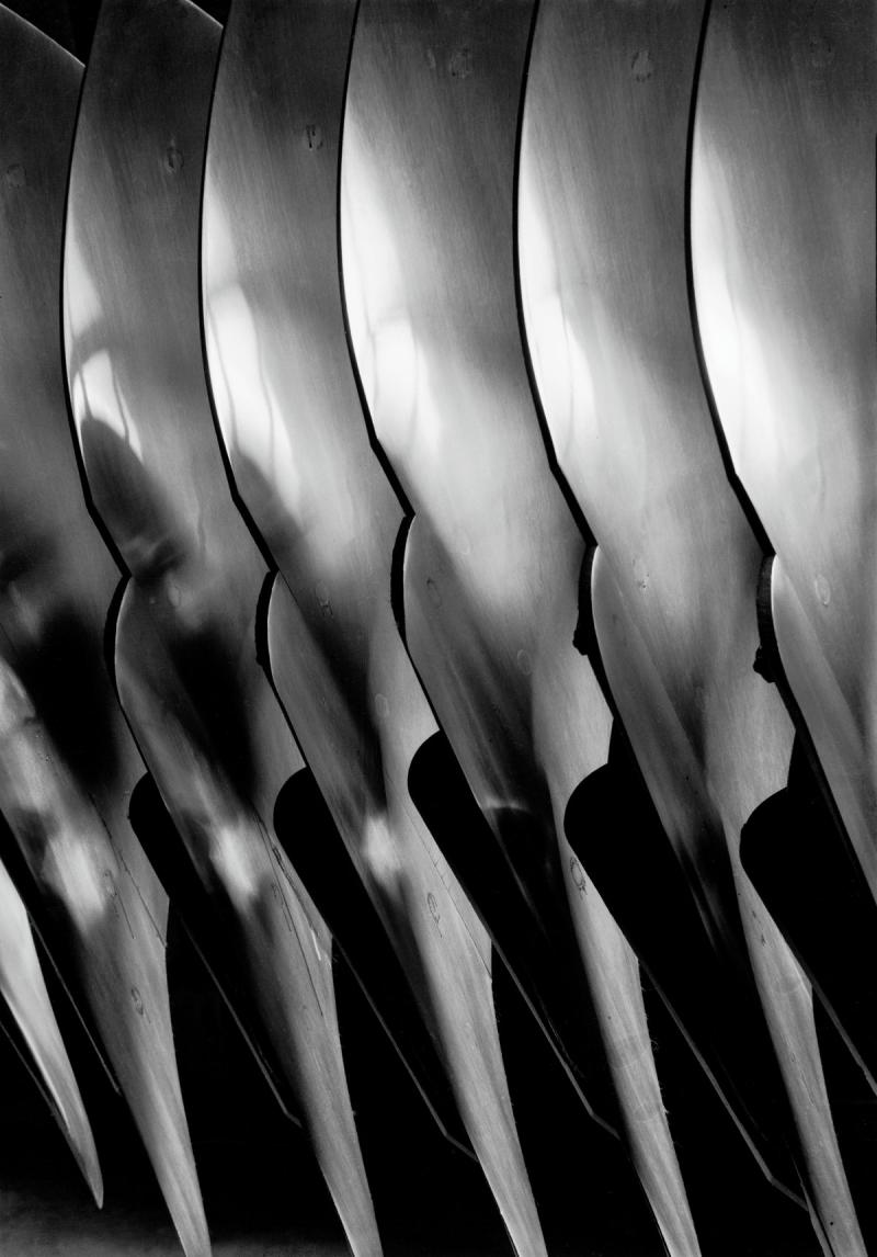 Photo: Plow blades, Oliver Child Plow Co, 1930  Gelatin Silver print #209