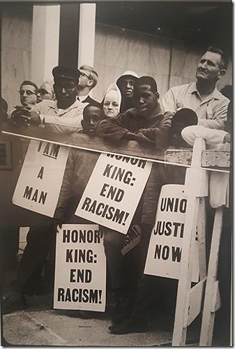 "Honor King: End Racism"<br/>