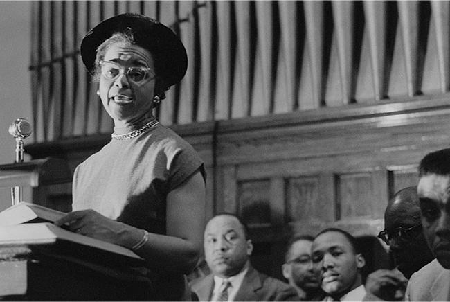 Photo: Rosa Parks, Dexter Avenue Baptist Church, December, 1955 Archival Pigment Print #2159