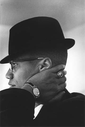 Portrait of Malcolm X, Chicago, 1961<br/>