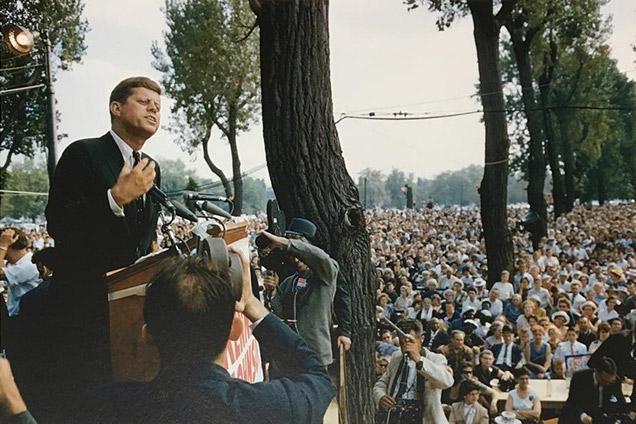 John F. Kennedy on the Hustings, Cleveland, 1960<br/>