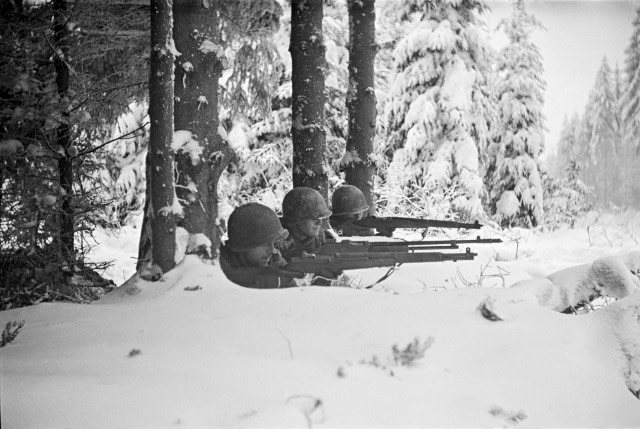 Firing Line, Battle of Hurtgen Forest, Germany, 1944