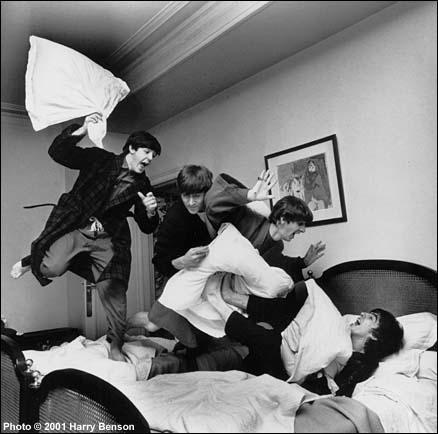 Beatles Pillow Fight, Hotel George V, Paris, 1964<br/>