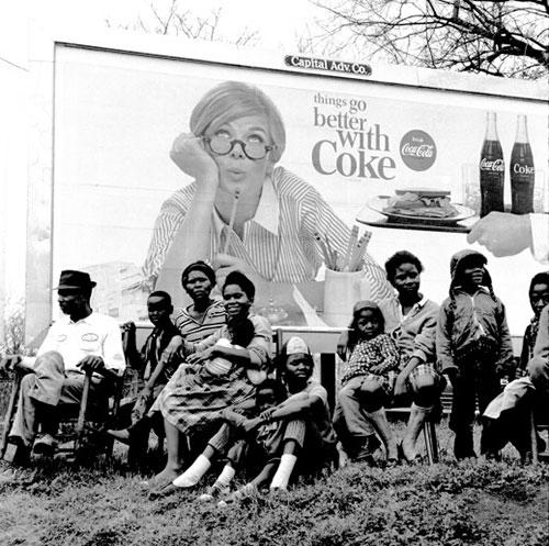 Watching the Selma March, "Things go better with Coke", 1965<br/>