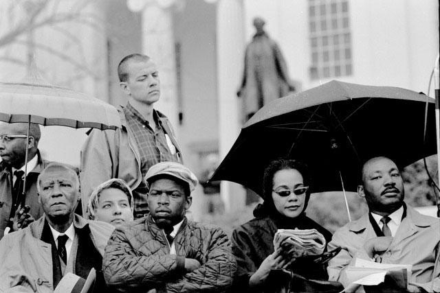 At the end of the Selma March, 1965<br/>