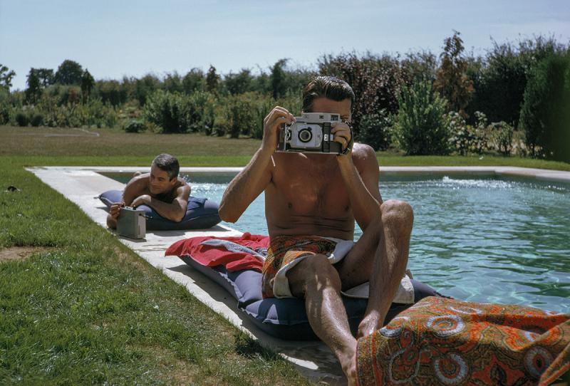 Givenchy by the Pool, South of Paris, France, 1961 Archival Pigment Print