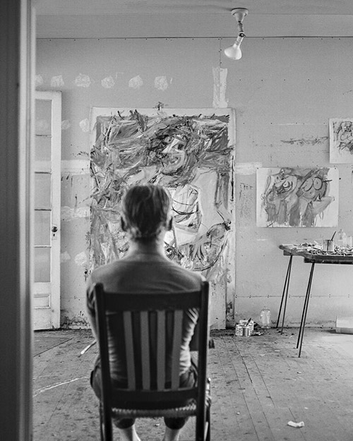 Willem Dekooning Sitting, East Hampton 1953