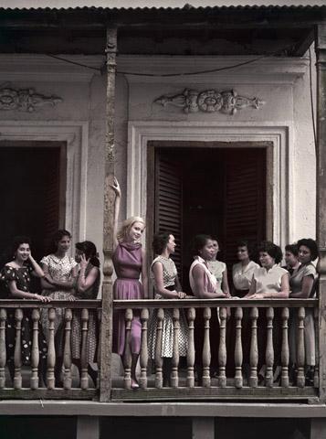 Photo: The Pink Balcony, Puerto Rico, 1951  #2416