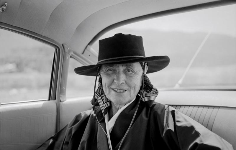 Tony Vaccaro Georgia O'Keeffe in car, New Mexico, 1960<br/>Please contact Gallery for price