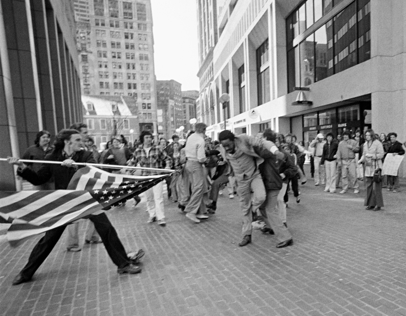 The Soiling of Old Glory" Anti-Busing Protest, Boston, 1976