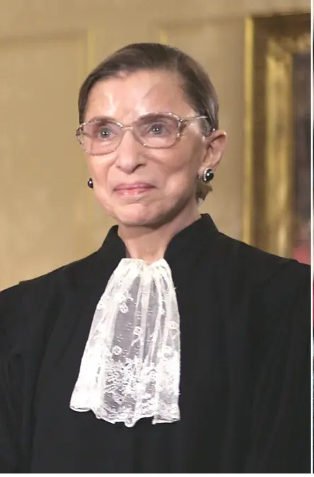 U.S. Associate Justice Ruth Bader Ginsburg poses for an official picture with other justices at the U.S. Supreme Court in Washington, D.C., October 31, 2005
