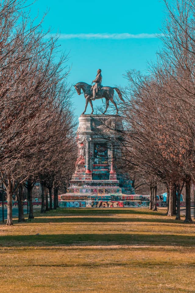 Robert E. Lee Memorial, Richmond, Virginia, January 7, 2021