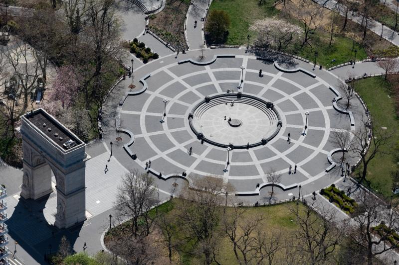 Washington Square Park, New York, April, 2020<br/>Please contact Gallery for price