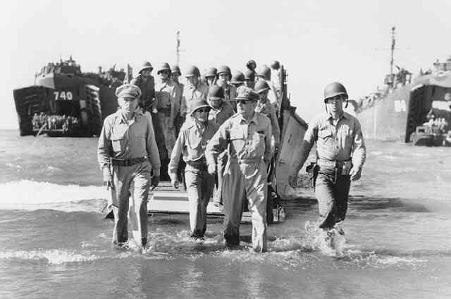 Carl Mydans General Douglas MacArthur Landing at Luzon (Time Inc.) 